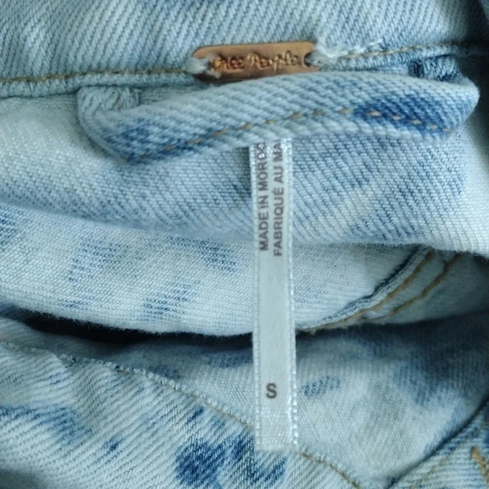 Free people blue jean jacket the stressed tie dye - Picture 4 of 8